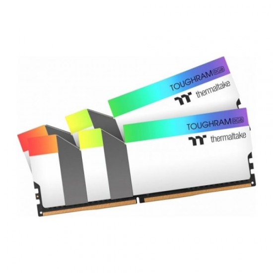 THERMALTAKE 16GB TOUGHRAM RGB DDR4 3600 MHz CL18 (16GB X 1) Desktop RAM White