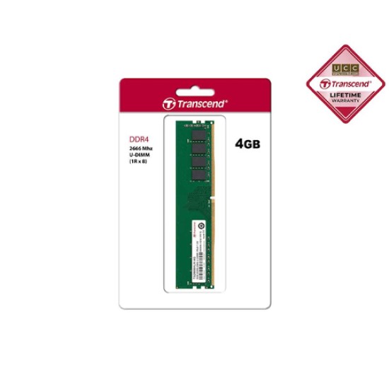 Transcend 4GB JetRAM DDR4 2666MHZ U-DIMM 1RX8 Desktop RAM