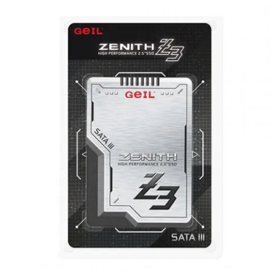 GEIL 512GB Zenith Z3 SATA III 2.5 Inch SSD Silver