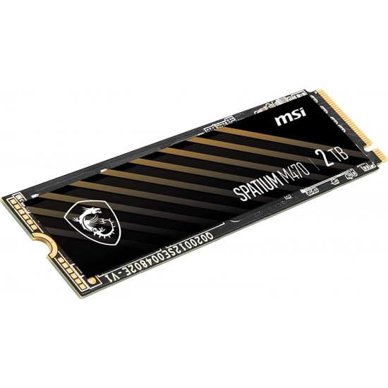 MSI SPATIUM M470 2TB PCIe Gen4 M.2 NVMe Internal SSD