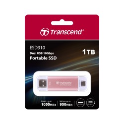 Transcend 1TB ESD310P  Type C Portable SSD Pink