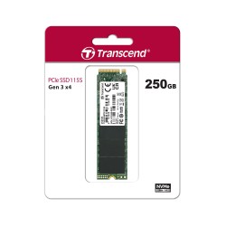 Transcend 250GB 115S NVMe M.2 2280 PCIe Gen3x4 Internal SSD