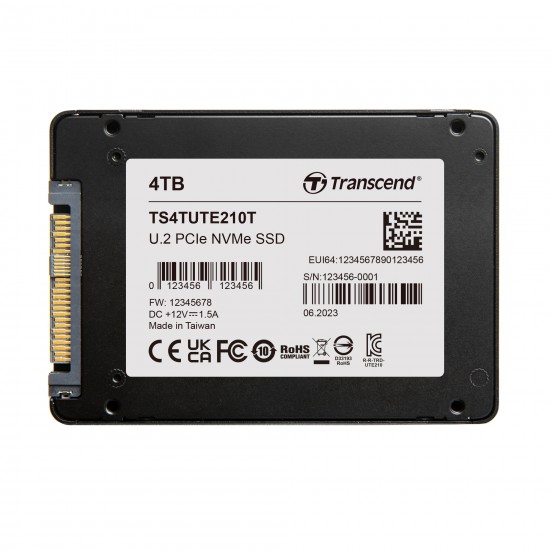 Transcend UTE210T PCIe 4.0  U.2 NVMe SSD 